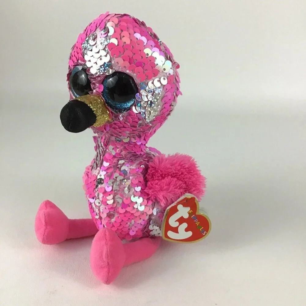 Ty Flippables Pinky Flamingo 9